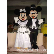 广东和谐卡通人偶服装有限公司-供应卡通人偶,米老鼠婚礼版